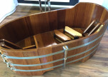 Holzbadewanne Kambala Holzwaschtisch