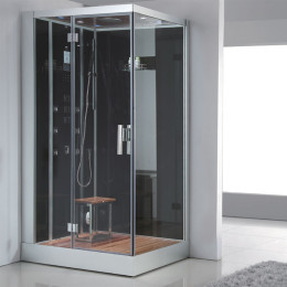 Dampfdusche DZ959F8 schwarz 120x90cm linke Version