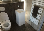 Dusch-WC LaPreva P2 Handtuchtrockner Warp S in Betrieb