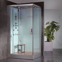 Dampfdusche DZ959F8 weiss 120x90cm linke Version