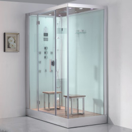 Dampfdusche DZ961F8 weiss 150x90cm linke Version