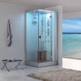 Dampfdusche DZ960F8 weiss 100x90cm rechte Version