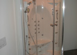 Jedo Dampfdusche mit Pumpensystem Viertelkreis