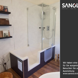 Dobla DuschBadewanne in unserem Showroom