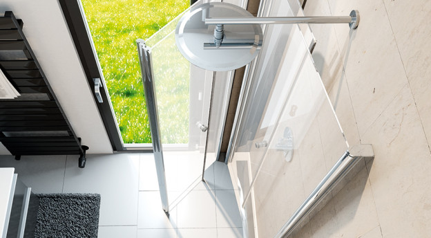 HSK Duschtrennwand Exklusiv Profil-Drehfalttürlösung