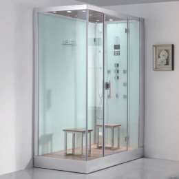 Dampfdusche DZ961F8 weiss 150x90cm rechte Version