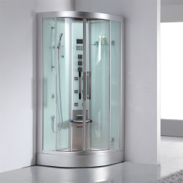 Dampfdusche DZ965F8 weiss 90x90cm Eckversion