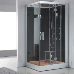 Dampfdusche DZ959F8 schwarz 120x90cm rechte Version